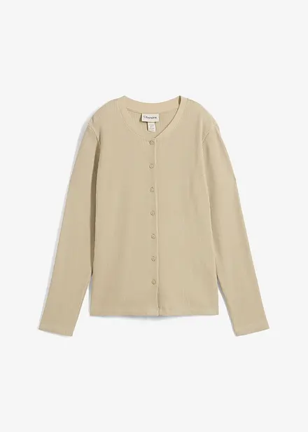 Cardigan av ren bomull