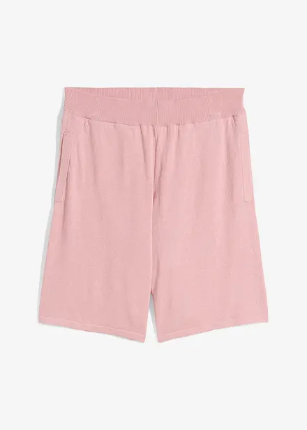 Dra på-shorts i finstickat material