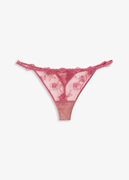 Tangastringtrosa med blommig spets