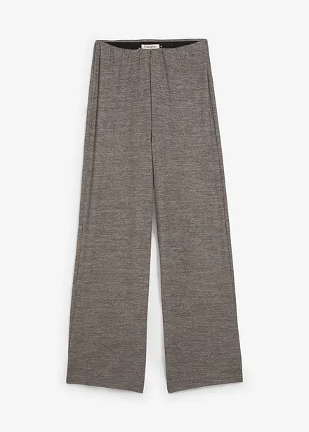 Palazzobyxa med stickad look