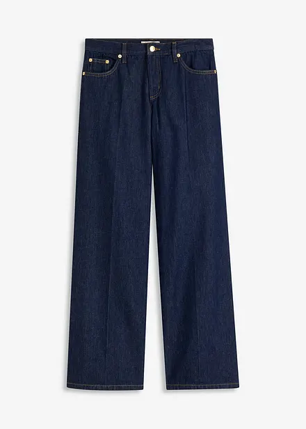Wide Leg Jeans, Mid Waist