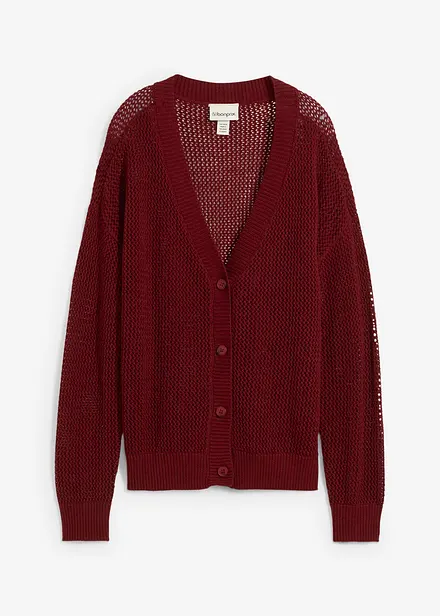 Hålmönstrad cardigan