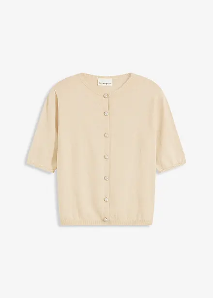 Finstickad cardigan i viskosmix