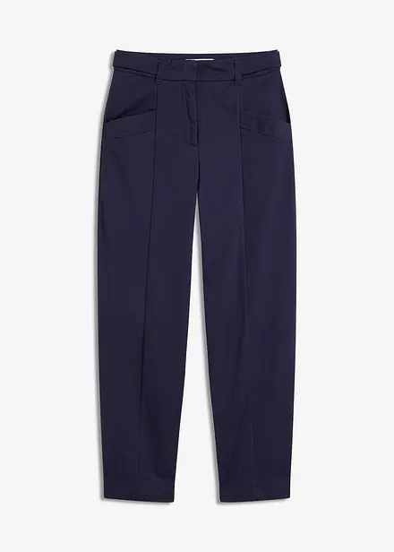 Satinbyxa med Tapered Fit