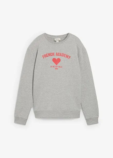 Sweatshirt med mjuk ekologisk bomull