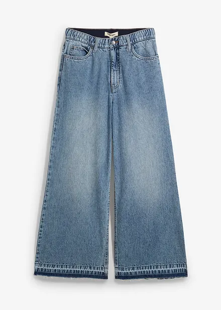Wide Leg Jeans, cropped