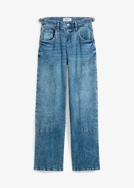 Jeans Wide Leg Mid Waist