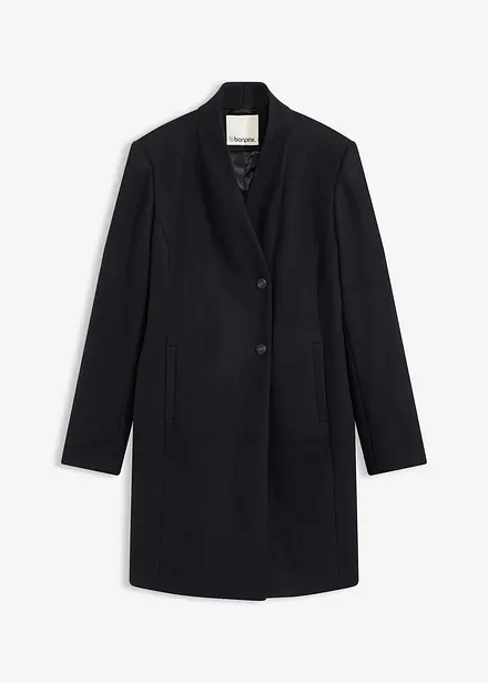 Kort kappa med yllelook
