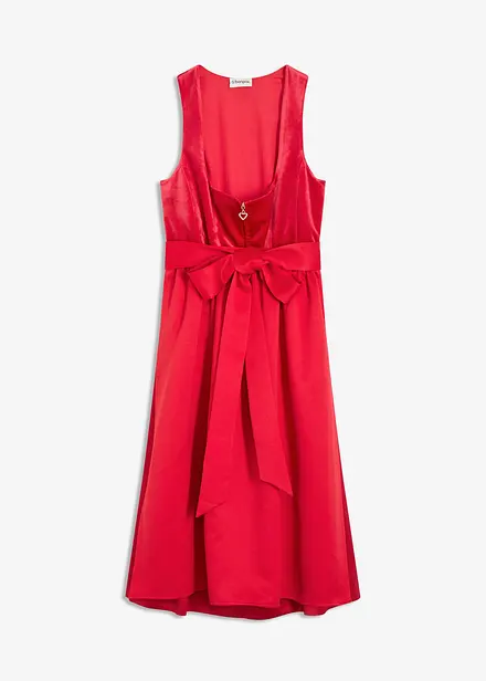 Mellanlång dirndl med sammet (2 delar)