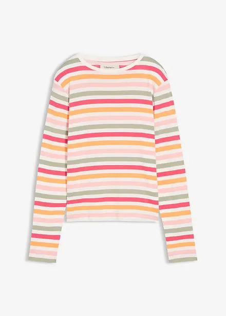 Långärmad topp av ren bomull