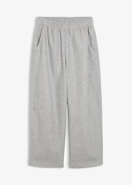 Byxa i barrel-modell med yllelook
