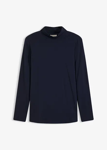 Långärmad topp i figurnära modell