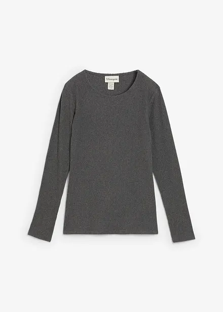 V&auml;rmande topp i ribbstickat material