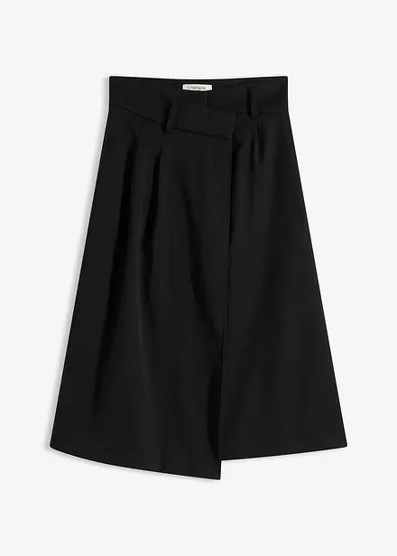 Mellanlång kjol med omlottlook