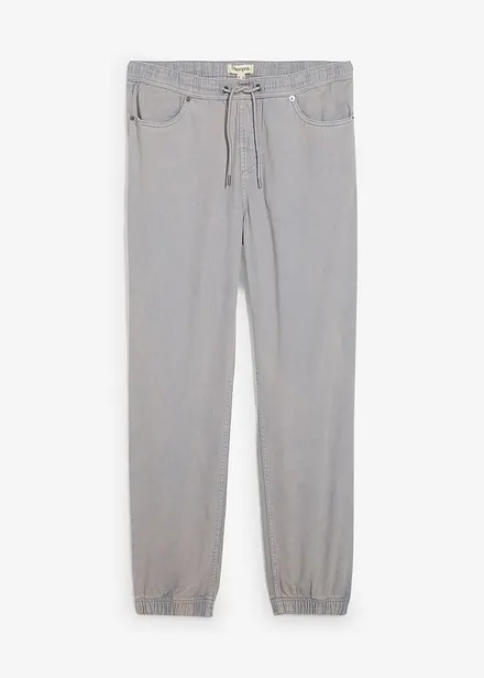 Dra-på byxa av bomull i Relaxed Fit med Tapered ben
