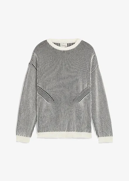 Ribbad tr&ouml;ja av bomullsmix, Loose Fit