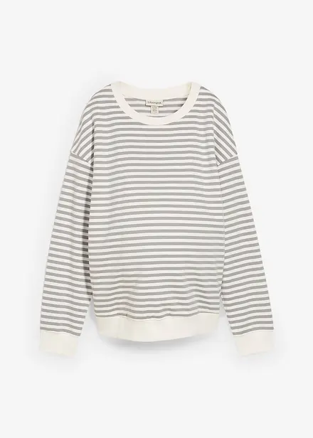 Mammasweatshirt med amningsfunktion  av ekologisk bomull