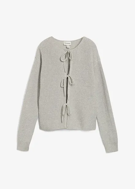 Cardigan med knytband