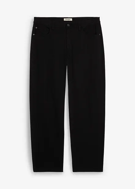 Twillbyxa i Relaxed Fit med skön midja, Straight