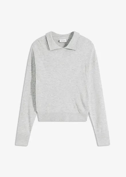 Finstickad tröja med viskos