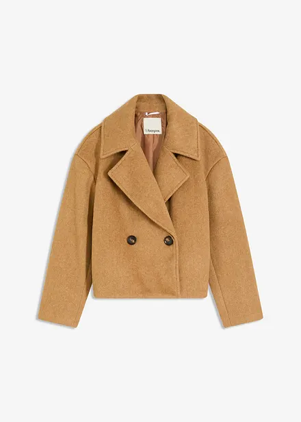 Höst- och vårjacka med yllelook