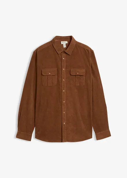 Manchesterskjorta i bomull med elastan