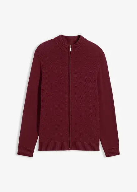 Finstickad cardigan av bomull