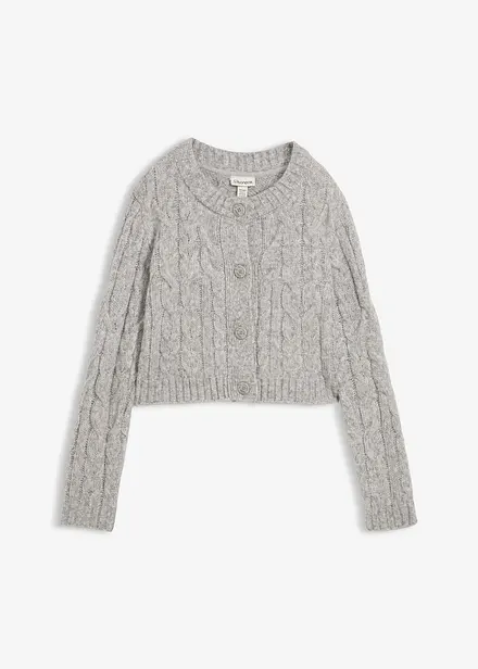 Grovstickad cardigan i mjukt material