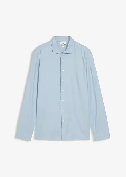Business-skjorta i flanell av ren bomull, Slim Fit