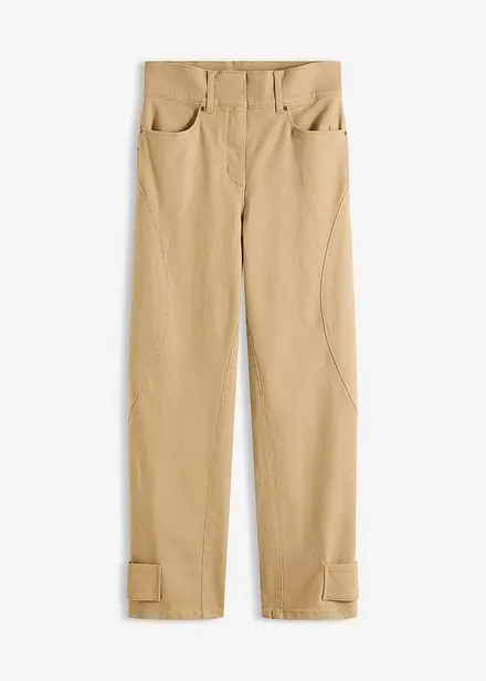 Twillbyxa med hög midja