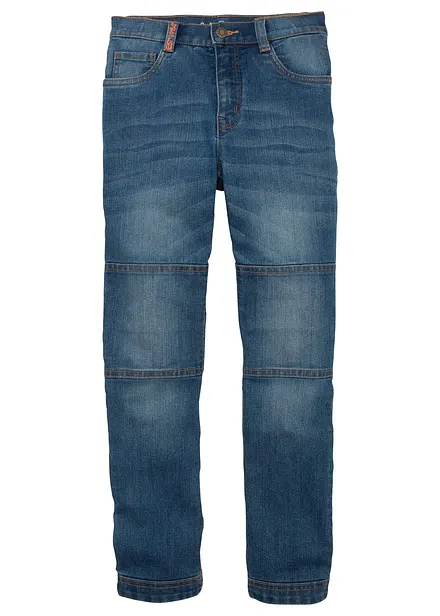 Regular Fit Stretch Jeans med förstärkt knäparti för barn, Straight