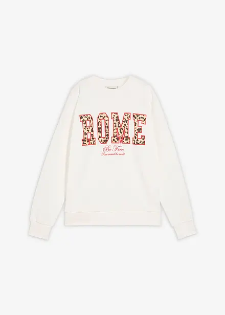 Oversizesweatshirt av ekologisk bomull