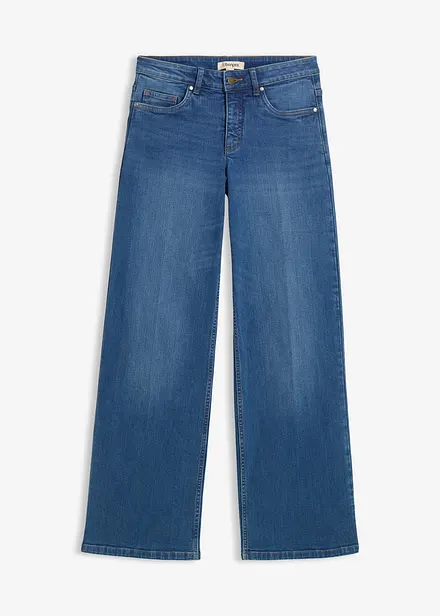 Jeans i Straight modell med ekologisk bomull och Mid Waist