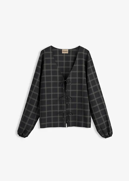 Oversized blus av mjuk viskos