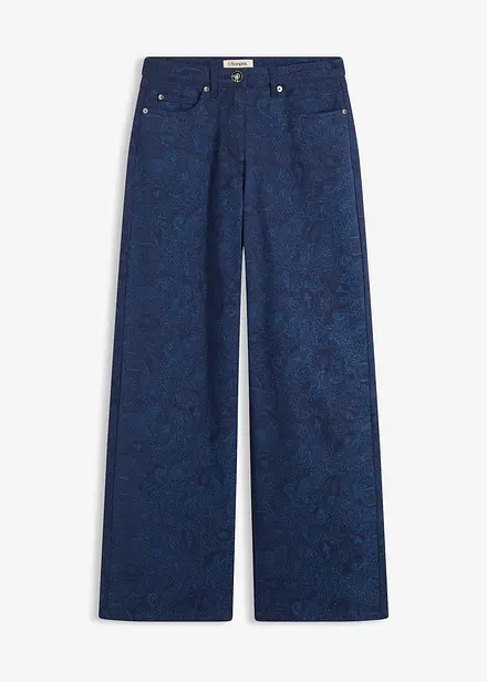 Byxa Wide Leg av bomullsstretch