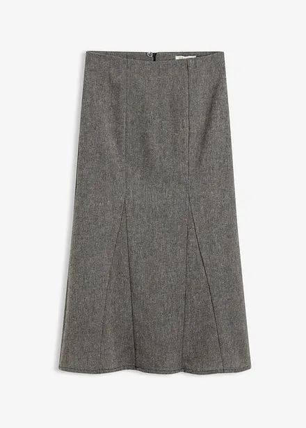 Lätt klockad kjol med tweedlook