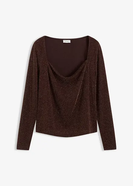 Topp med draperad ringning