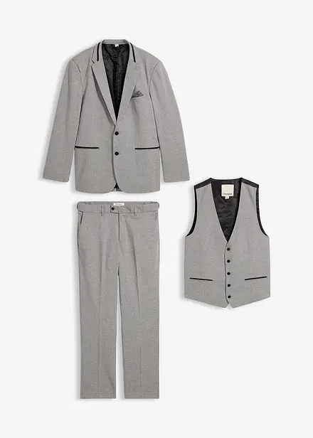 Kostym: kavaj, byxor och v&auml;st Regular Fit