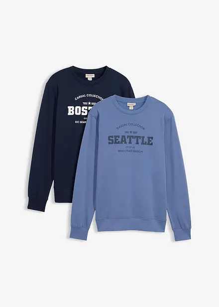 Sweatshirt av ekologisk bomull (2-pack)