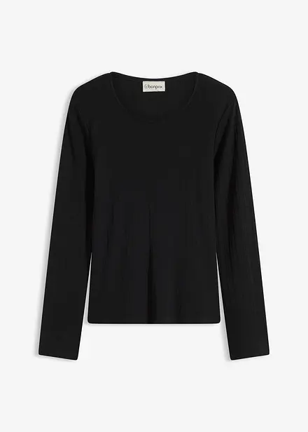 Ribbad l&aring;ng&auml;rmad topp