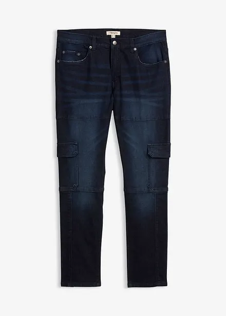 Slim Fit Cargo Stretch Jeans Straight