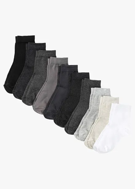 Korta strumpor (10-pack), med ekologisk bomull
