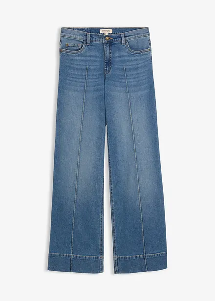 Wide-Leg-Jeans Mid Waist, Full Length