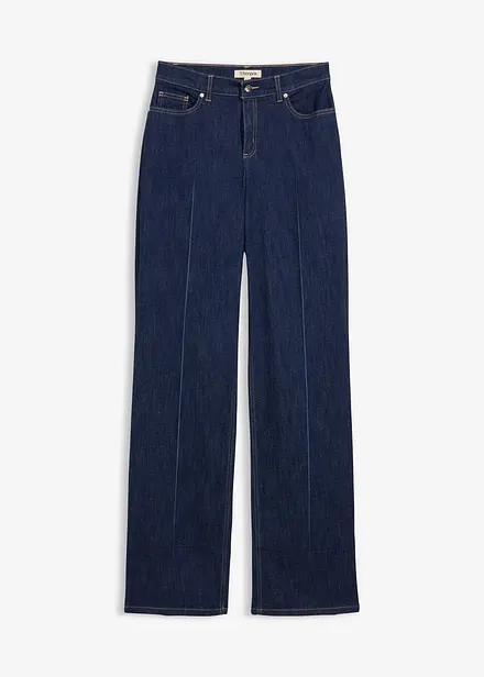 Loose Straight-Jeans Mid Waist, Full Length