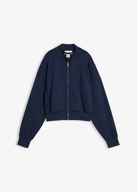 Blusjacka i trik&aring; av mjuk viskos