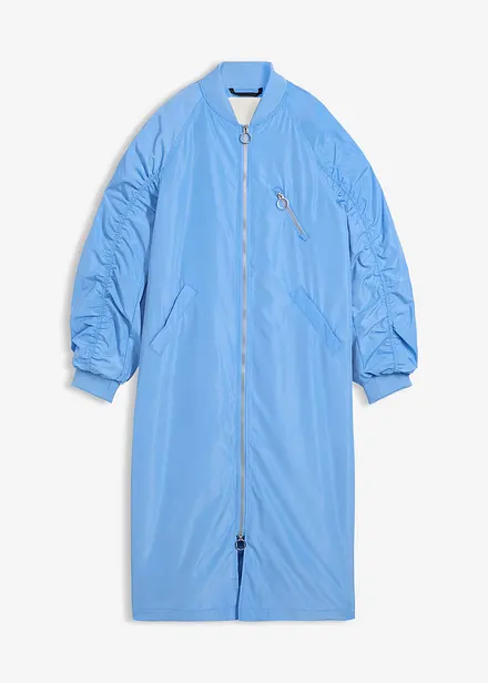 Bluskappa med stickad krage