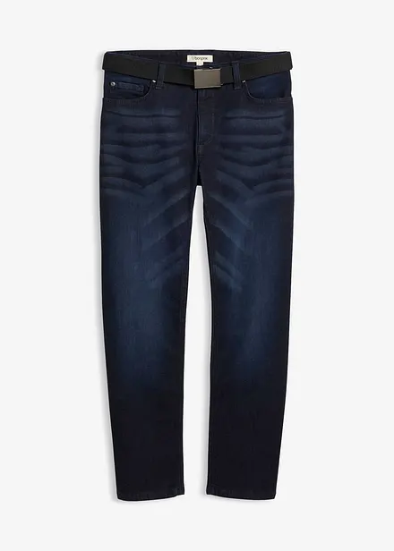 Regular Fit Stretch Jeans med sk&auml;rp, Straight