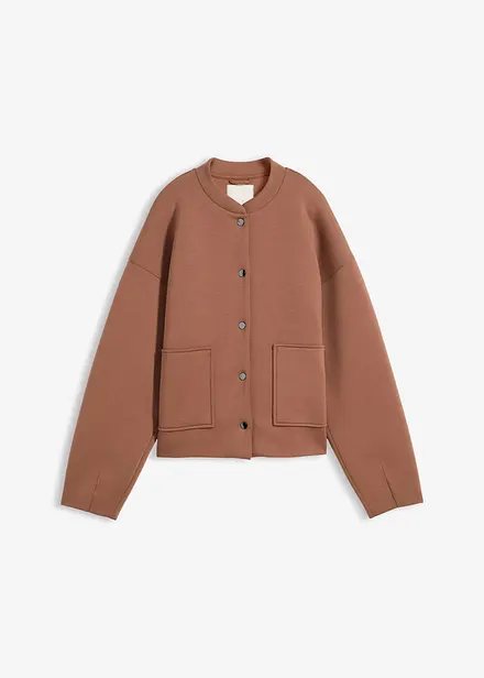 Bekv&auml;m blusjacka i stabil trik&aring;