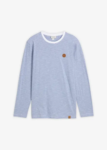 L&aring;ng&auml;rmad T-shirt i ren ekologisk bomull