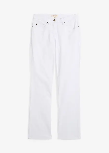 Straight Stretch Jeans Mid Waist